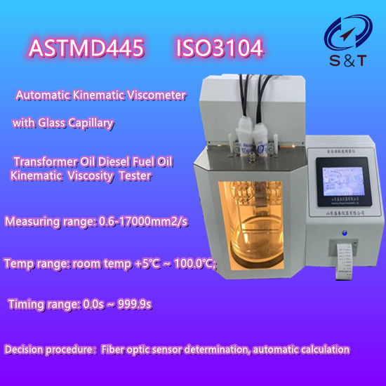 ASTM D445 Auto Kinematic Glass Capillary Transformer Oil