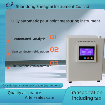 Light Oil Pour Point Tester Semiconductor Refrigeration Automatic Micro Method