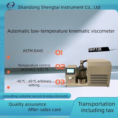 Lube Oil Testing EquipmentSH112E Digital Display Chemical Analysis Instruments Low Temperature Kinematic Viscosimeter