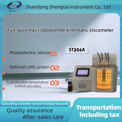 Fully automatic Ubbelohde viscosity tester, automatic constant temperature calculation and printing ST204A