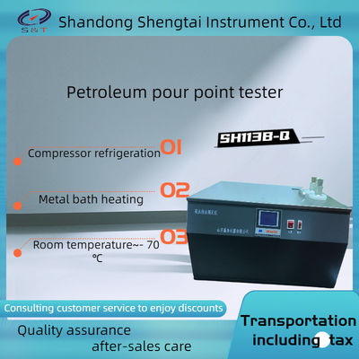 ASTM D97 Petroleum Pour Point TesterSH113B-Q Two sets of experiments can be conducted simultaneously in a metal bath