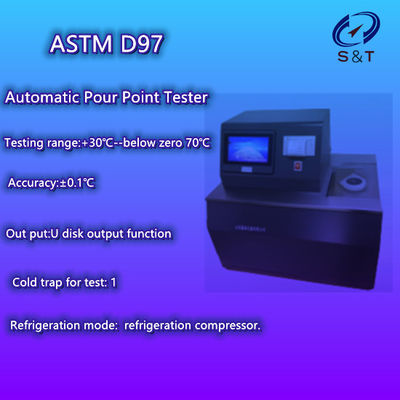 Oil Automatic Pour Point Tester Lube Oil Testing Equipmen ASTM D97