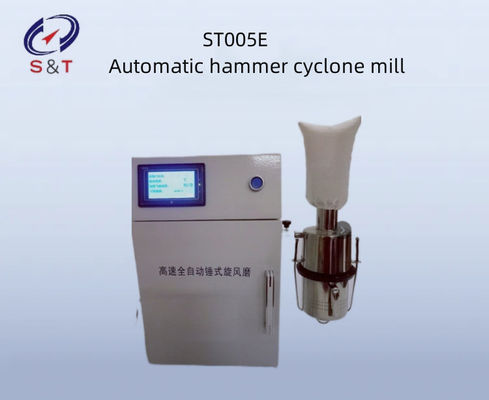 Flour Test Instrument Automatic Hammer Cyclone Mill LCD Display