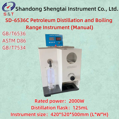 Manual Petroleum Product Distillation And Boiling Range Analyzer ASTM D 86 Compressor Refrigeration