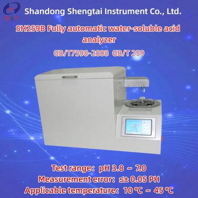 SH259B Fully Automatic Water-Soluble Acid Analyzer Colorimetry pH 3.8 ～ 7.0 GB/T7598