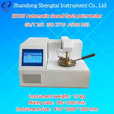 Fully Automatic Closed Flash Point Tester RT ～ 300℃ Mixing 90r-120r/min ASTM D93
