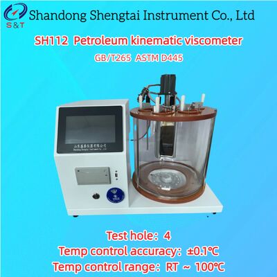 4 Holes Petroleum Kinematic Viscometer RT ～ 100℃ Digital Display ASTM D445