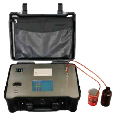 8 Channels Turbine Oil Portable Oil Pollution Particle Counter Sample 0.2-1000ml ISO 11171