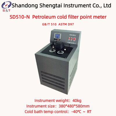 2 Holes Diesel Pour Point Analyzer Cold Bath Temp -40℃ ～ RT Manual Tilt ASTM D97