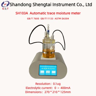 Gear Oil Automatic Trace Moisture Meter Electrolytic Current 0 ～ 400mA ASTM D6304