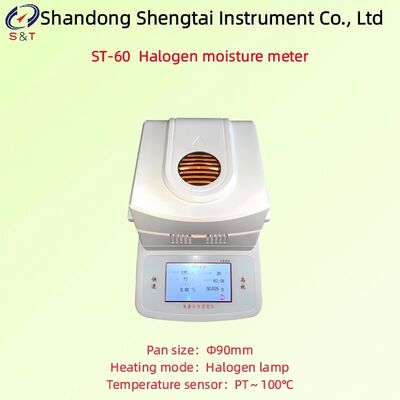 Halogen Moisture Meter Moisture Range 0.00% ~ 100% Halogen Lamp Heating LCD Display ST-60