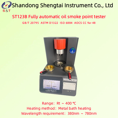 Fully Automatic Oil Smoke Point Tester Measure RT ～ 400 ℃ Metal Bath Heating ASTM D1322