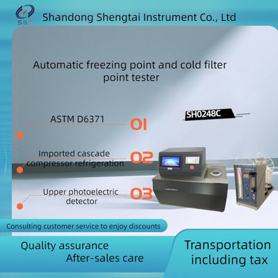 Fully Automatic Freezing Point And Cold Filtration Point Tester Glass Tube Tilt Method