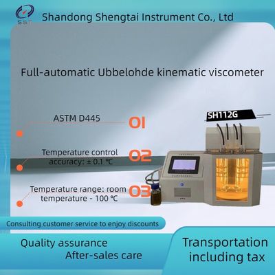 Oil and polymer dilute solution kinematic viscosity SH112G fully automatic Ukrainian kinematic viscosity tester