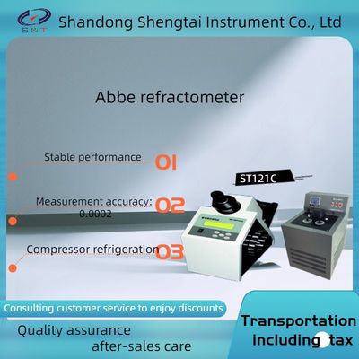 Liquid or solid ST121C Abbe refractometer compressor refrigeration external circulation