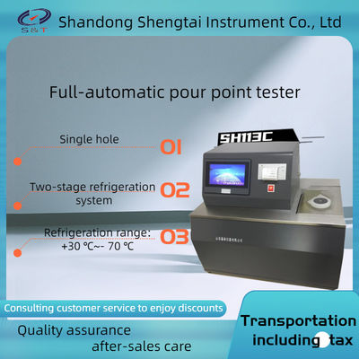 Automatic ASTM D97 Pour Point Tester -70C Low Temperature Dual stage refrigeration system