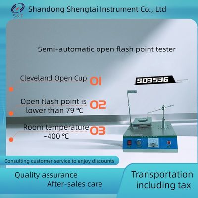 Determination of flash point of plasticizers SD3536 semi-automatic open flash point tester