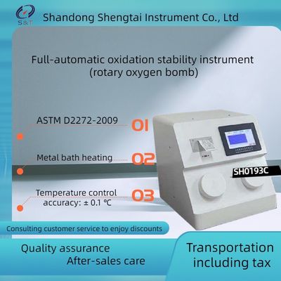 Rotary Oxygen Bomb Calorimeter Astmd2272-2009 RPVOT Rotating Pressure Vessel Method Oxidation Stability Tester