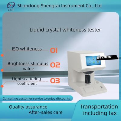 Pulp, paper, and paperboard diffuse reflectance coefficient tester ST001D liquid crystal whiteness tester