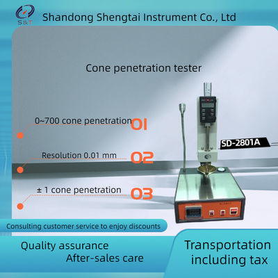 ASTM D217 Manual adjustment of lubricating grease cone penetration tester for visual observation SD-2801A