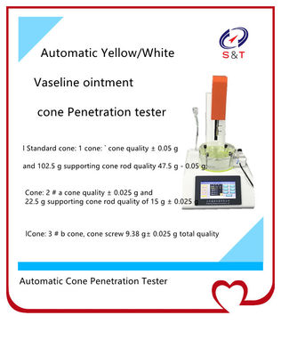 Pharmaceutical Testing Instruments Automatic Vaseline Ointment Cone Penetration Tester