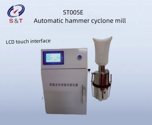 Flour Test Instrument Automatic Hammer Cyclone Mill LCD Display