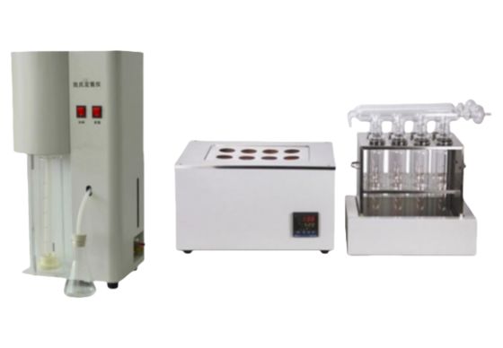 Semi-Automatic Kjeldahl Nitrogen Analyzer 8 Holes Range 0.1-200mg Nitrogen GB/T6432