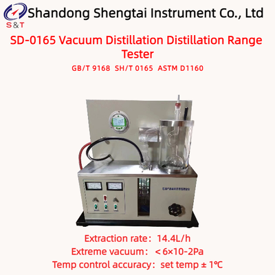 Vacuum Distillation Distillation Range Tester RT ～ 100℃ Extraction Rate 14.4L/H ASTM D1160