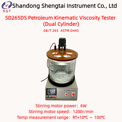 4 Holes Petroleum Kinematic Viscosity Tester Speed 1200rpm Heating 1800W ASTM D445