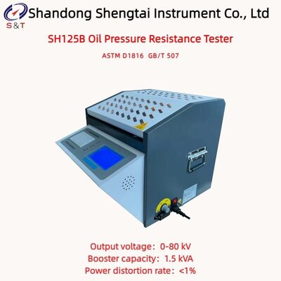 ASTM D1816 Insulating Oil Breakdown Transformer Oil Withstand Voltage Tester Output Voltage 0-80 KV