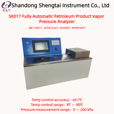 Full-Auto Gasoline Vapor Pressure Analyzer RT ～ 90℃ Reid Method Pressure 0～200KPa ASTM D323