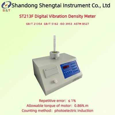 Digital Vibration Density Meter 500g Sample Amplitude Max 15mm Torsion 0.86N.M ASTM B527
