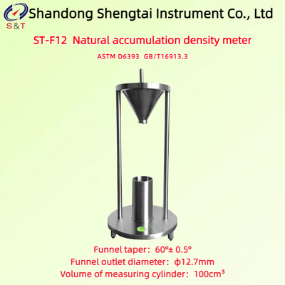 Particle Natural Accumulation Density Meter Funnel Taper 60° ± 0.5° Stainless Steel ASTM D6393