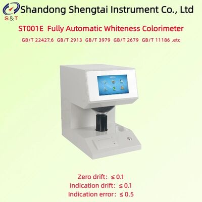 Fully Automatic Whiteness Colorimeter Color Coordinate 0.0001 7-Inch LCD Digital Display ASTM E313