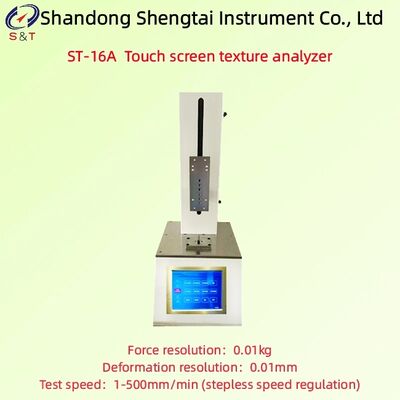 Touch Screen Texture Analyzer Test Speed 1 - 500mm/Min Dough Hardness Travel Distance 360mm ST-16A