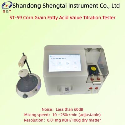 Corn Grain Fatty Acid Value Titration Analyzer Measure 0-300mg KOH/100g Dry Matter ST-59